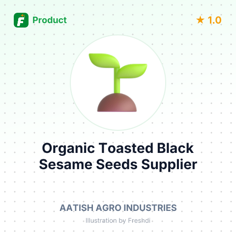 Organic Toasted Black Sesame Seeds – summary card, no photo uploaded yet