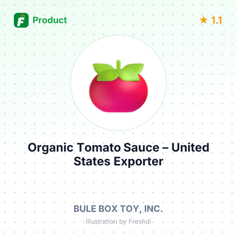 Organic Tomato Sauce – summary card, no photo uploaded yet