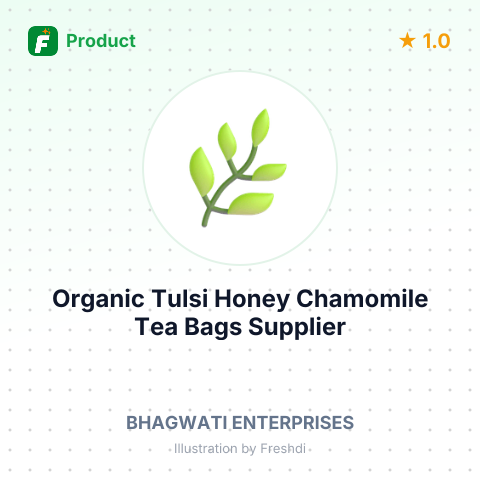 Organic Tulsi Honey Chamomile Tea Bags – product summary card, no photo uploaded yet