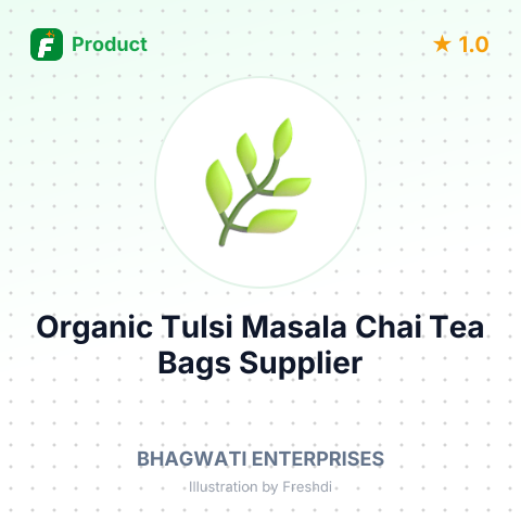 Organic Tulsi Masala Chai Tea Bags – summary card, no photo uploaded yet