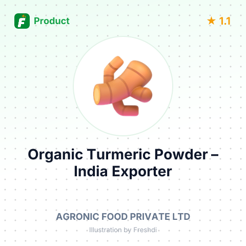 Organic Turmeric Powder – summary card, no photo uploaded yet