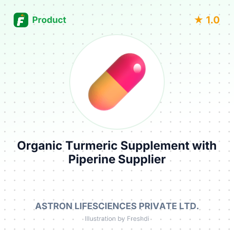 Organic Turmeric Supplement with Piperine – summary card, no photo uploaded yet