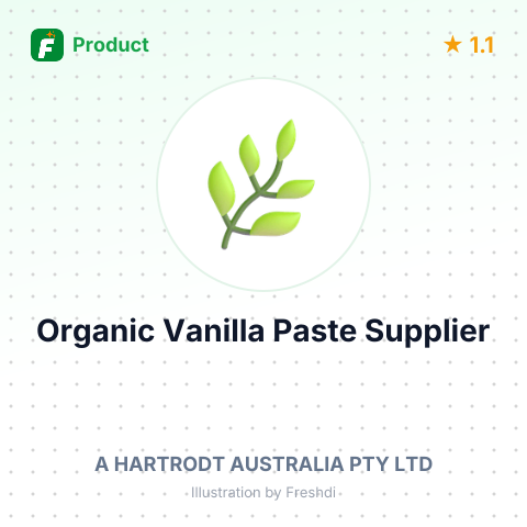 Organic Vanilla Paste – summary card, no photo uploaded yet