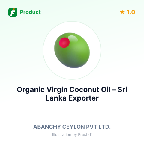 Organic Virgin Coconut Oil – product summary card, no photo uploaded yet