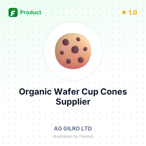 Organic Wafer Cup Cones – summary card, no photo uploaded yet