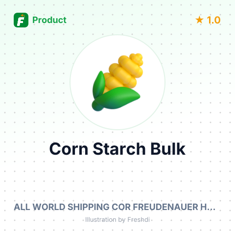 Organic Waxy Corn Starch – summary card, no photo uploaded yet