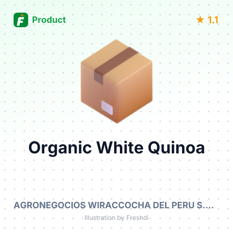 Organic White Quinoa – summary card, no photo uploaded yet