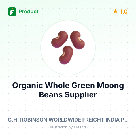 Organic Whole Green Moong Beans – summary card, no photo uploaded yet