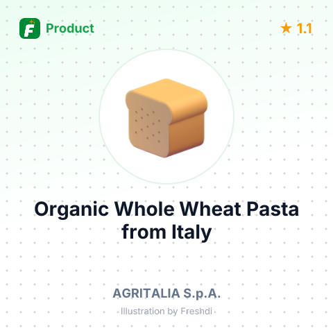 Organic Whole Wheat Pasta – summary card, no photo uploaded yet