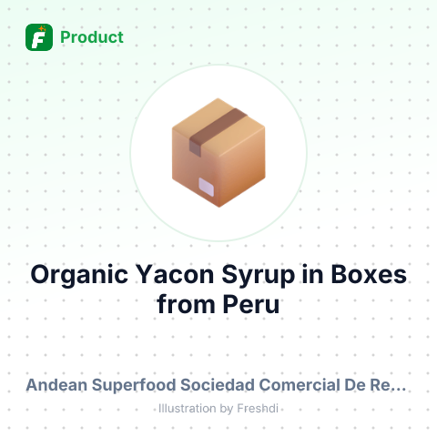 Organic Yacon Syrup in Boxes – summary card, no photo uploaded yet
