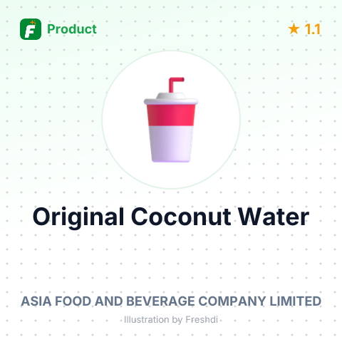 Original Coconut Water – summary card, no photo uploaded yet