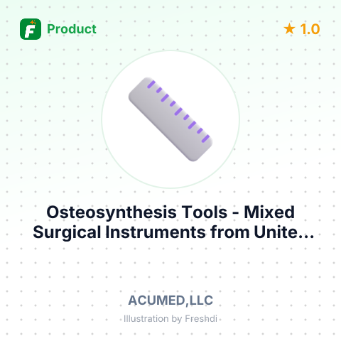 Osteosynthesis Tools - Mixed Surgical Instruments – summary card, no photo uploaded yet