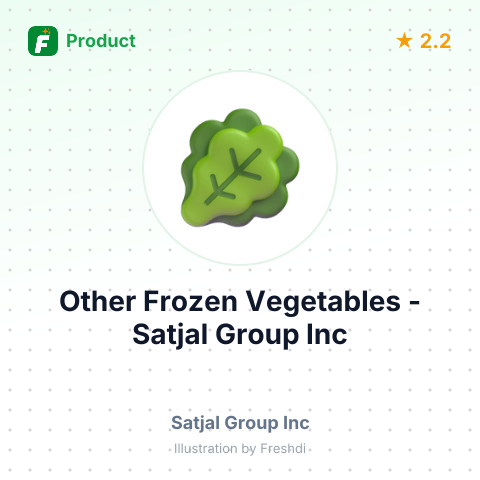 Other Frozen Vegetables – summary card, no photo uploaded yet