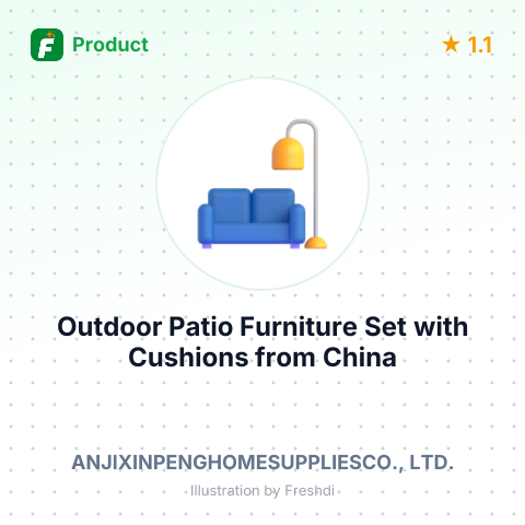 Outdoor Patio Furniture Set with Cushions – summary card, no photo uploaded yet