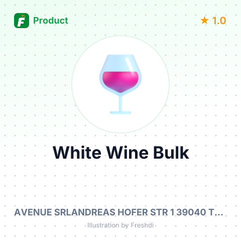 PDO Natural White Wine – summary card, no photo uploaded yet