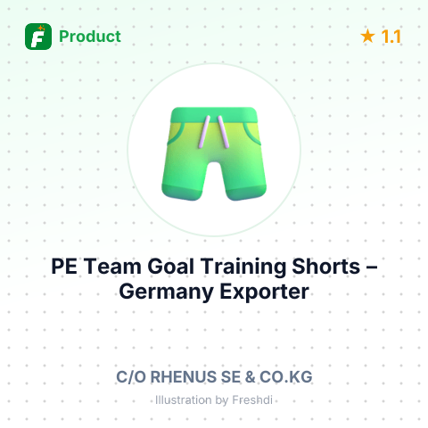 PE Team Goal Training Shorts – summary card, no photo uploaded yet