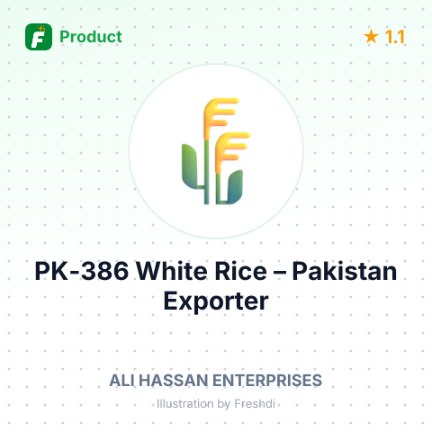 PK-386 White Rice – product summary card, no photo uploaded yet
