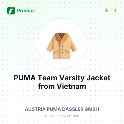 PUMA Team Varsity Jacket – summary card, no photo uploaded yet