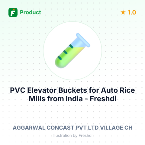 PVC Elevator Buckets for Auto Rice Mills – summary card, no photo uploaded yet