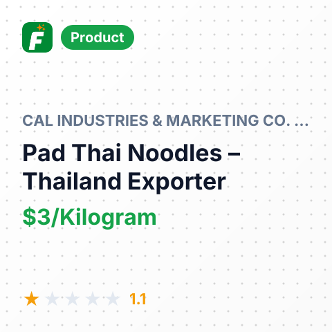 Pad Thai Noodles (Rice Stick) – summary card, no photo uploaded yet