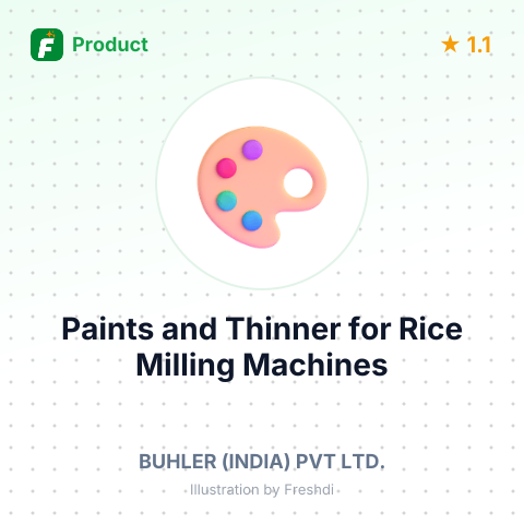 Paints and Thinner for Rice Milling Machines – summary card, no photo uploaded yet
