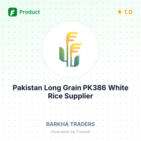 Pakistan Long Grain PK386 White Rice – summary card, no photo uploaded yet