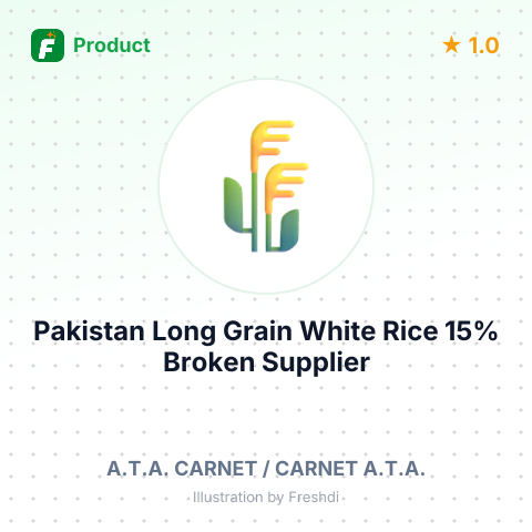 Pakistan Long Grain White Rice 15% Broken – summary card, no photo uploaded yet