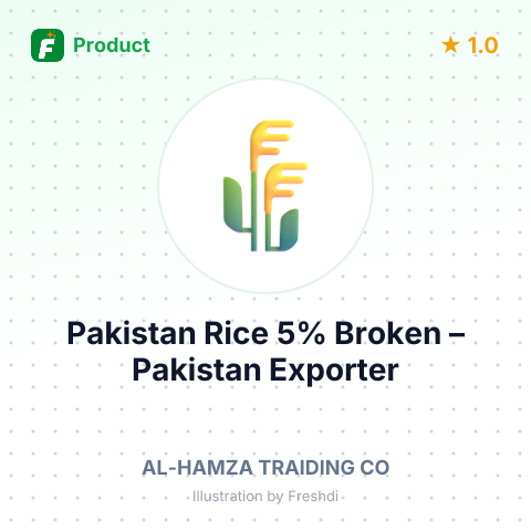 Pakistan Rice 5% Broken – summary card, no photo uploaded yet