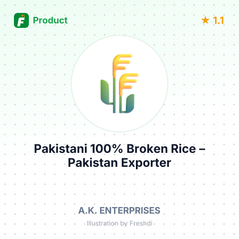 Pakistani 100% Broken Rice – summary card, no photo uploaded yet