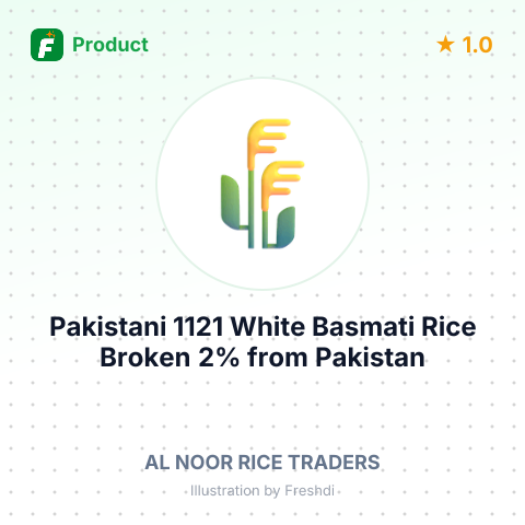 Pakistani 1121 White Basmati Rice Broken 2% – summary card, no photo uploaded yet