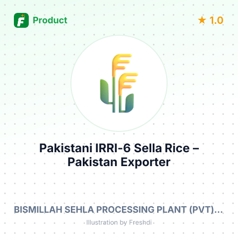 Pakistani IRRI-6 Sella Rice – summary card, no photo uploaded yet