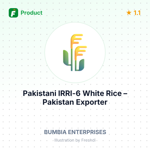 Pakistani IRRI-6 White Rice – summary card, no photo uploaded yet