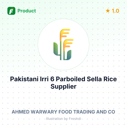 Pakistani Irri 6 Parboiled Sella Rice – summary card, no photo uploaded yet