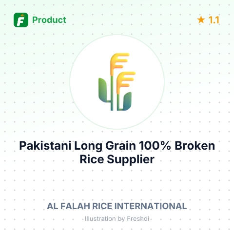 Pakistani Long Grain 100% Broken Rice – summary card, no photo uploaded yet