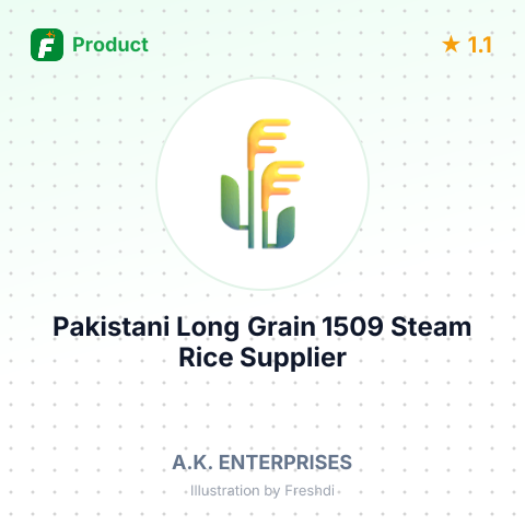 Pakistani Long Grain 1509 Steam Rice – summary card, no photo uploaded yet