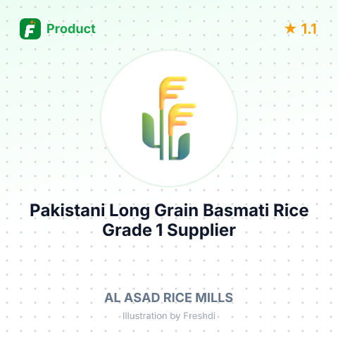 Pakistani Long Grain Basmati Rice Grade 1 – summary card, no photo uploaded yet