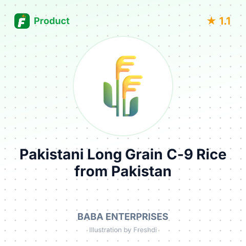 Pakistani Long Grain C-9 Rice – summary card, no photo uploaded yet