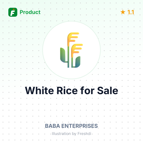 Pakistani Long Grain IRRI-6 White Rice 25% Broken – product summary card, no photo uploaded yet