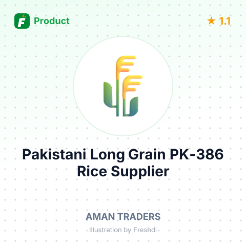 Pakistani Long Grain PK-386 Rice – summary card, no photo uploaded yet