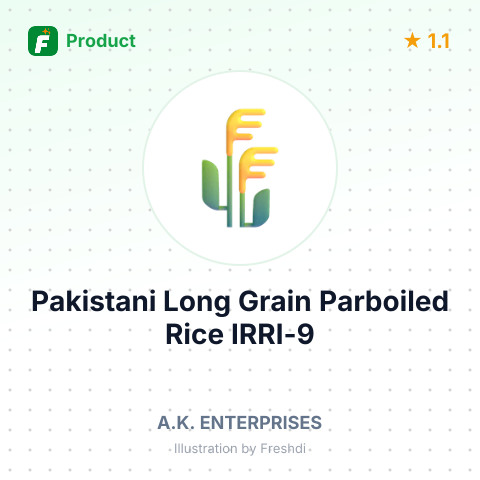 Pakistani Long Grain Parboiled Rice IRRI-9 – summary card, no photo uploaded yet