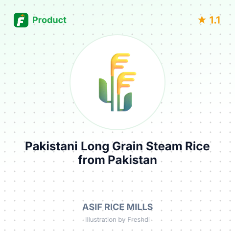 Pakistani Long Grain Steam Rice – product summary card, no photo uploaded yet