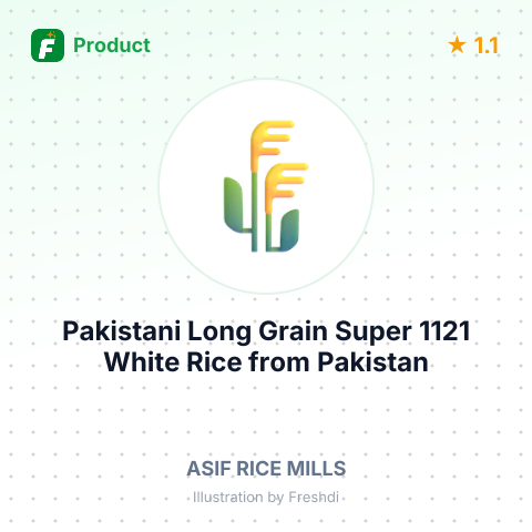 Pakistani Long Grain Super 1121 White Rice – product summary card, no photo uploaded yet