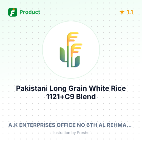 Pakistani Long Grain White Rice 1121+C9 Blend – summary card, no photo uploaded yet