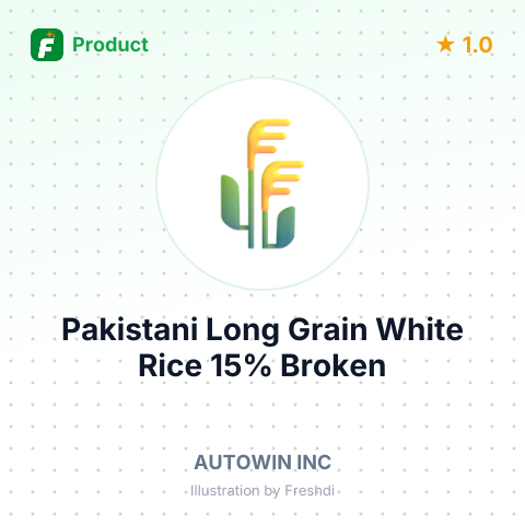 Pakistani Long Grain White Rice 15% Broken – summary card, no photo uploaded yet