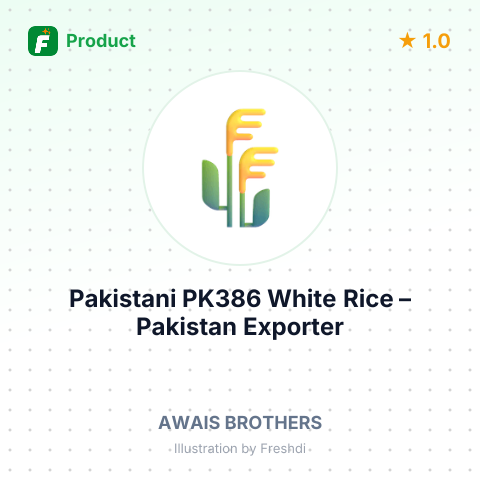 Pakistani PK386 White Rice – summary card, no photo uploaded yet