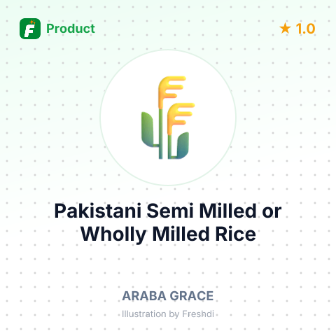 Pakistani Semi Milled or Wholly Milled Rice – summary card, no photo uploaded yet