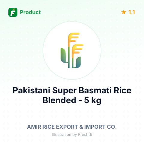 Pakistani Super Basmati Rice Blended - 5 kg – summary card, no photo uploaded yet