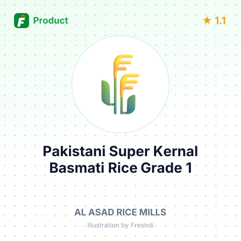 Pakistani Super Kernal Basmati Rice Grade 1 – summary card, no photo uploaded yet