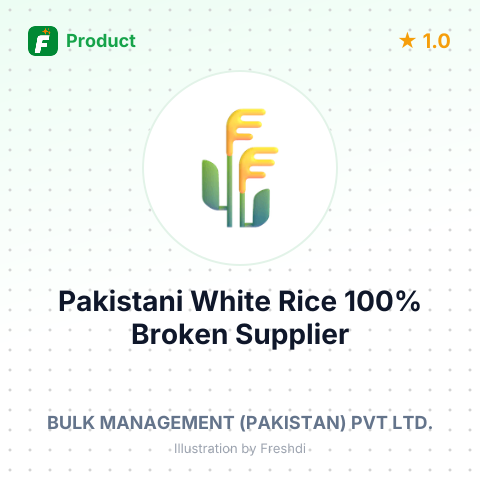 Pakistani White Rice 100% Broken – summary card, no photo uploaded yet