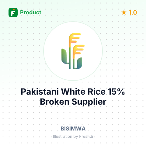 Pakistani White Rice 15% Broken – summary card, no photo uploaded yet